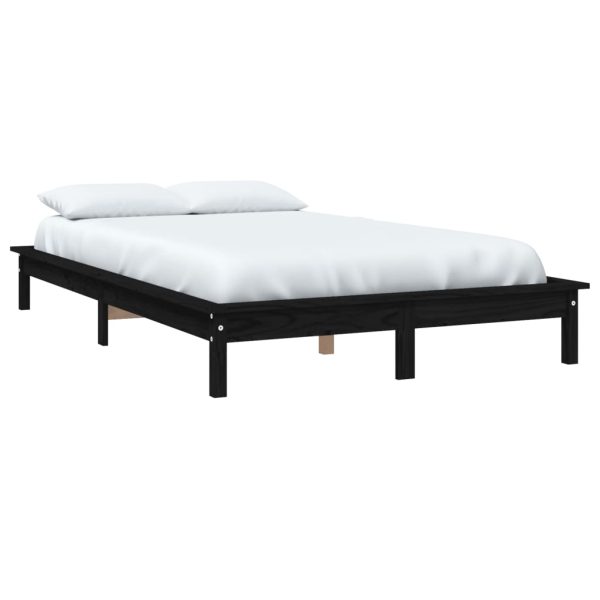 Giroletto Nero 140x190 Cm In Legno Massello Di Pino - Image 3