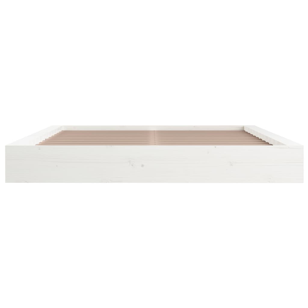 Giroletto Bianco 150x200 Cm King In Legno Massello - Image 4
