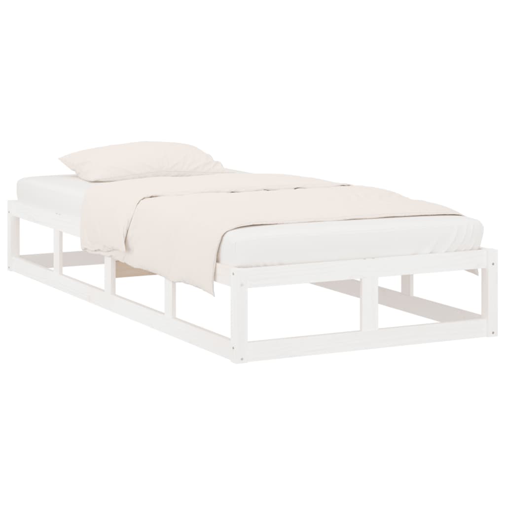 Giroletto Bianco 90x200 Cm In Legno Massello - Image 3