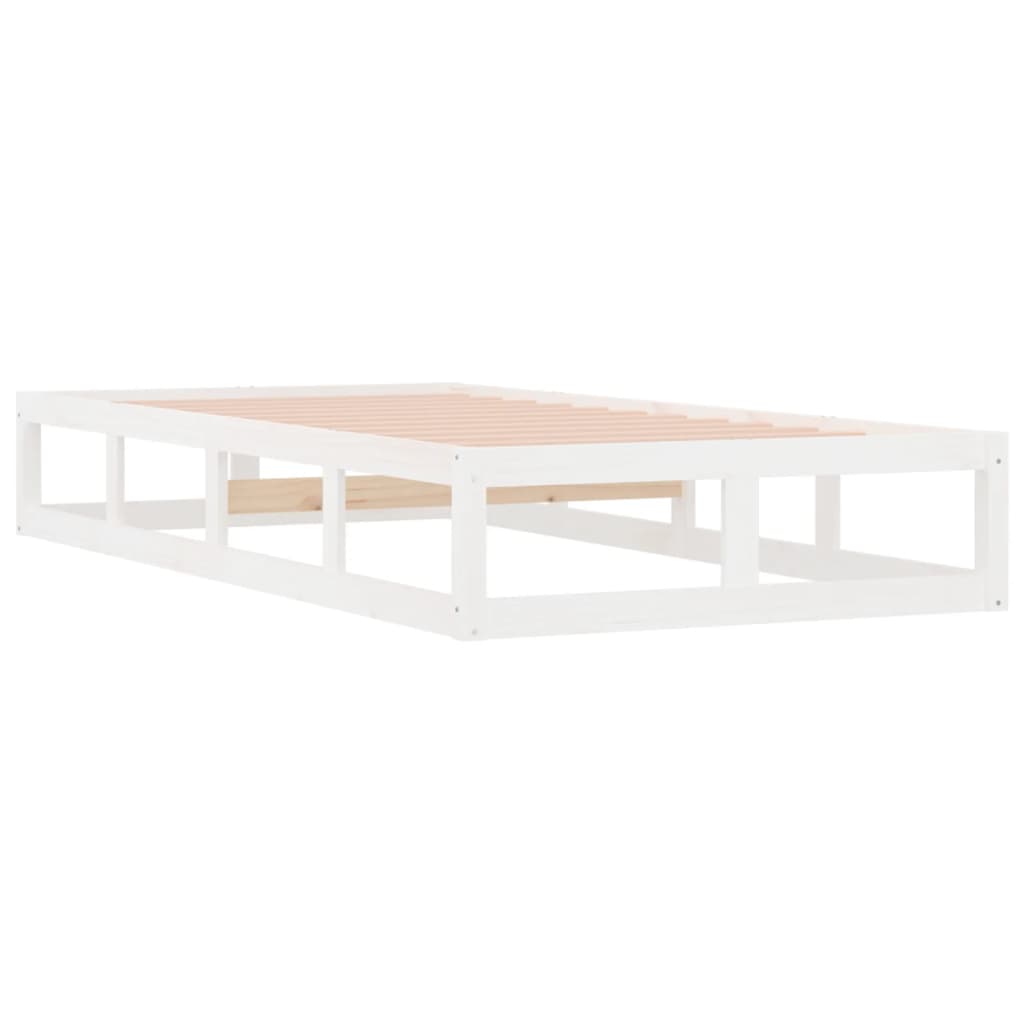 Giroletto Bianco 90x200 Cm In Legno Massello - Image 4
