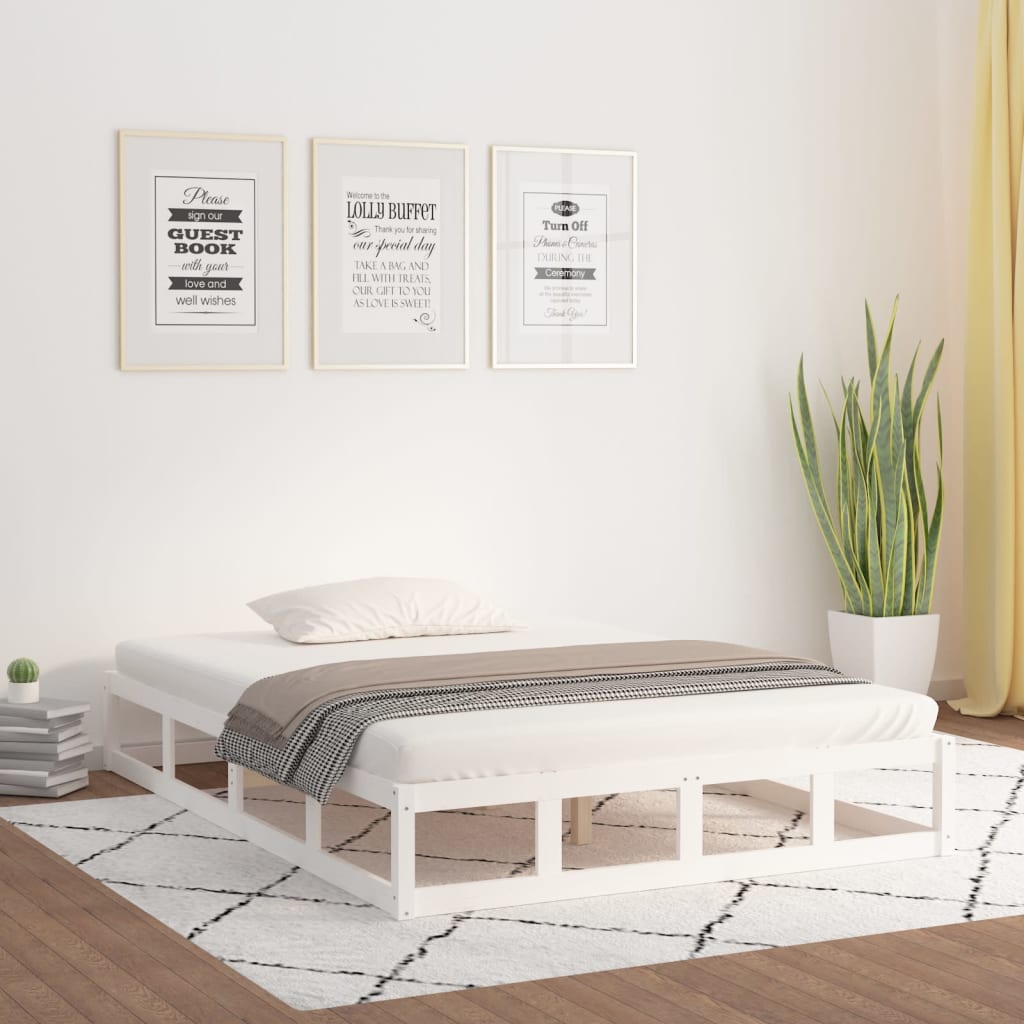 Giroletto Bianco 120x200 Cm In Legno Massello