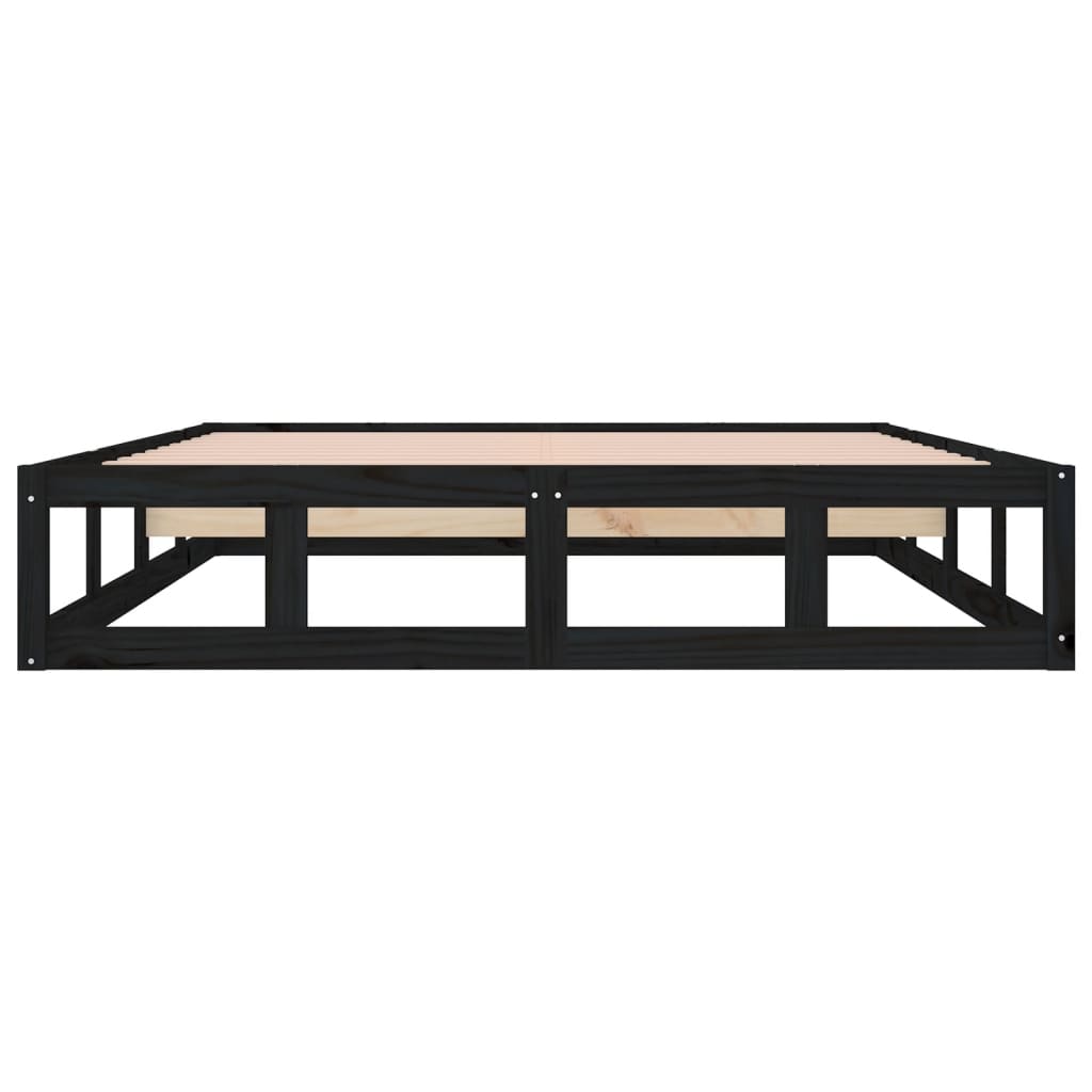 Giroletto Nero 120x200 Cm In Legno Massello - Image 5