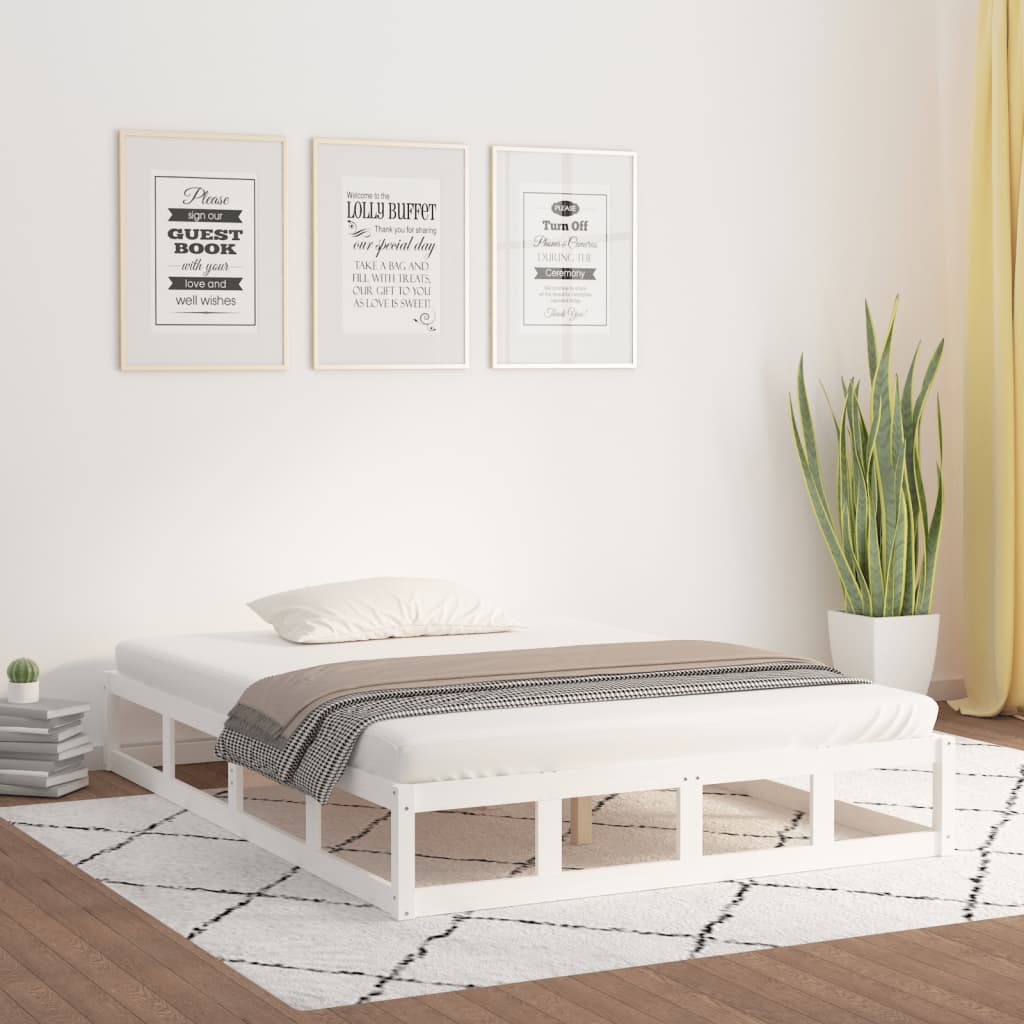 Giroletto Bianco 200x200 Cm In Legno Massello