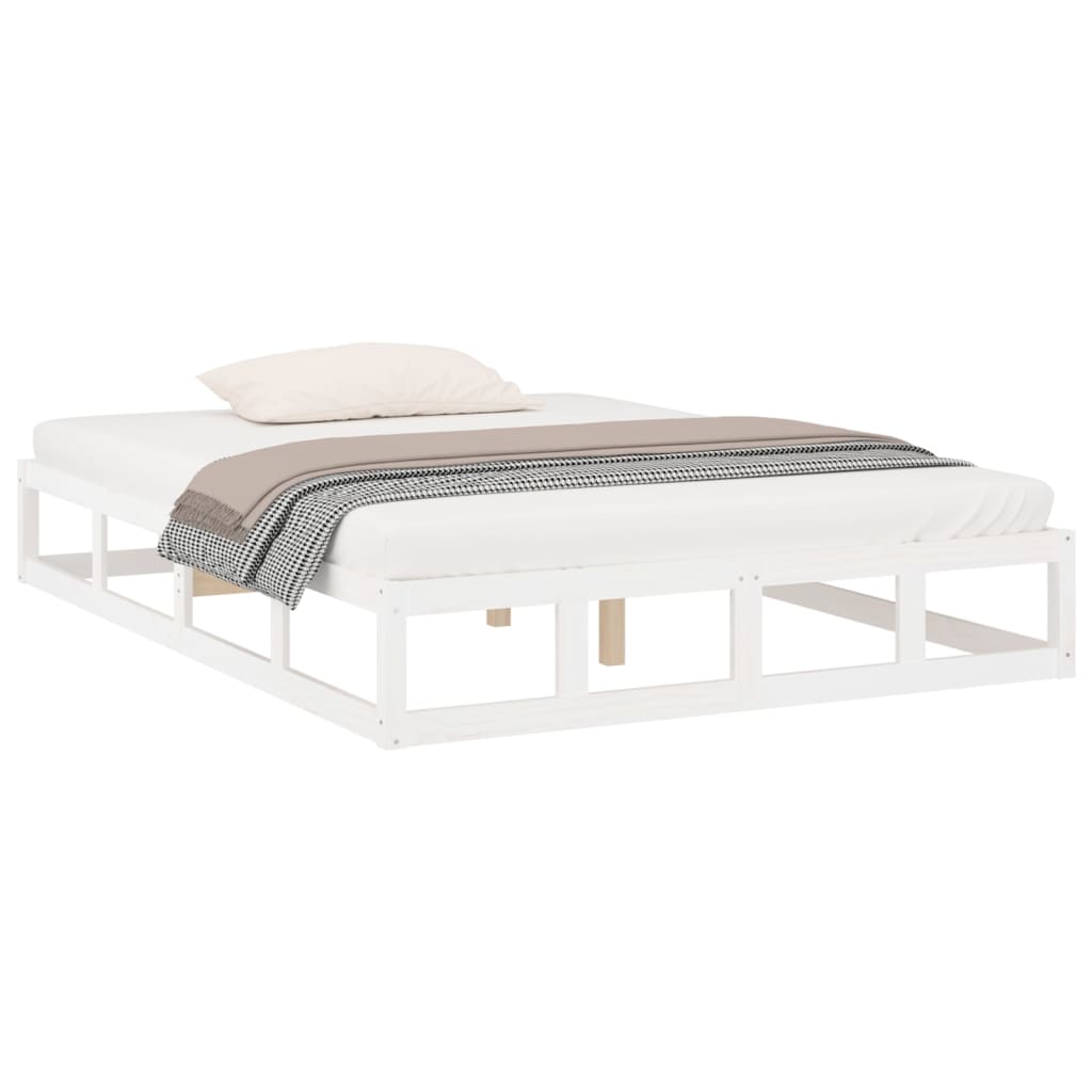 Giroletto Bianco 120x190 Cm Small Double In Legno Massello - Image 3