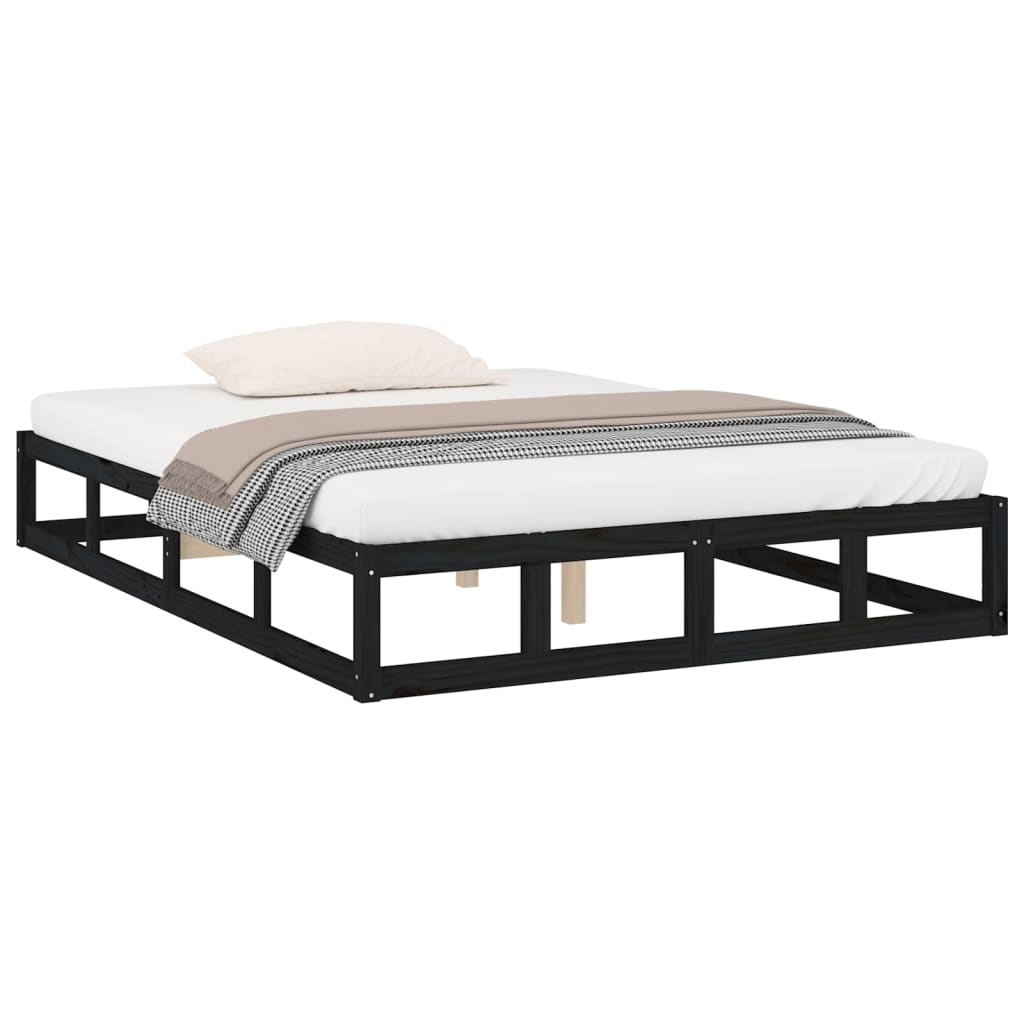 Giroletto Nero 120x190 Cm Small Double In Legno Massello - Image 3