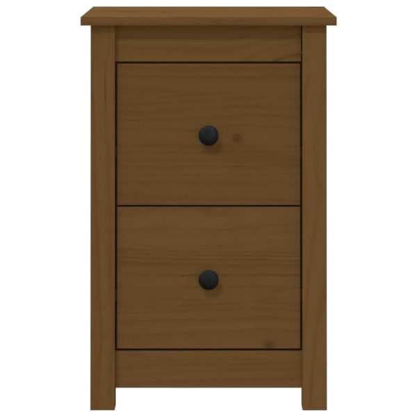 Comodino Ambra 40x35x61,5 Cm In Legno Massello Di Pino - Image 3