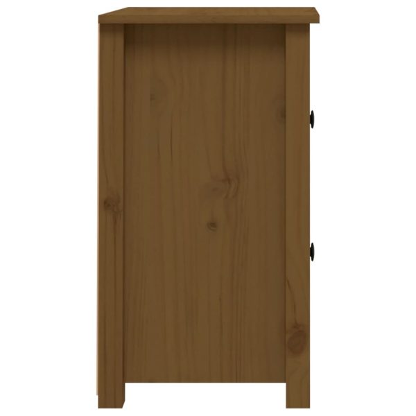 Comodino Ambra 40x35x61,5 Cm In Legno Massello Di Pino - Image 5