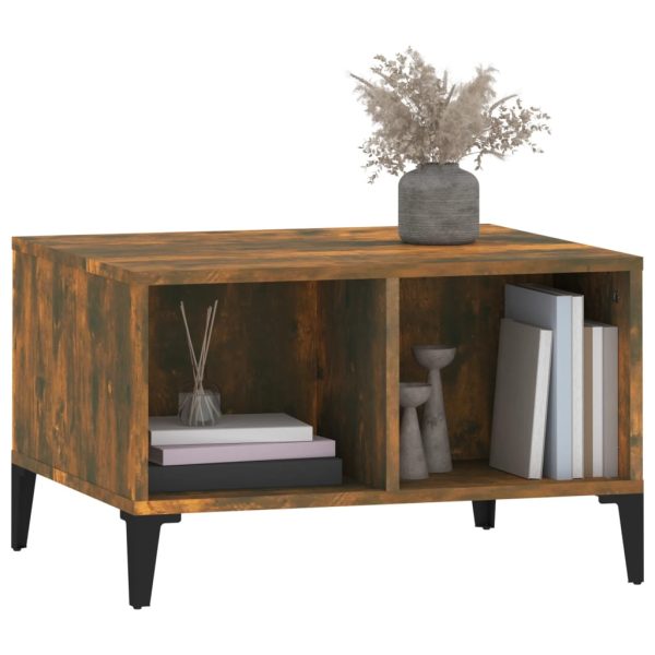 Tavolino Da Salotto Rovere Fumo 60x50x36,5 Cm Legno Multistrato - Image 4