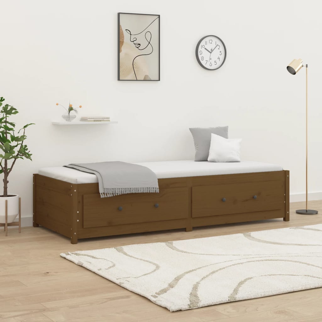Dormeuse Ambra 90x190 Cm Single In Legno Massello Di Pino