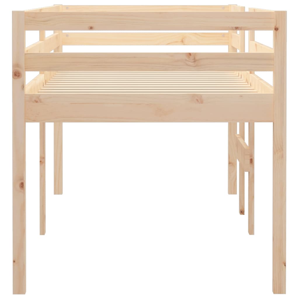 Letto A Soppalco 80x200 Cm In Legno Massello Di Pino - Image 6