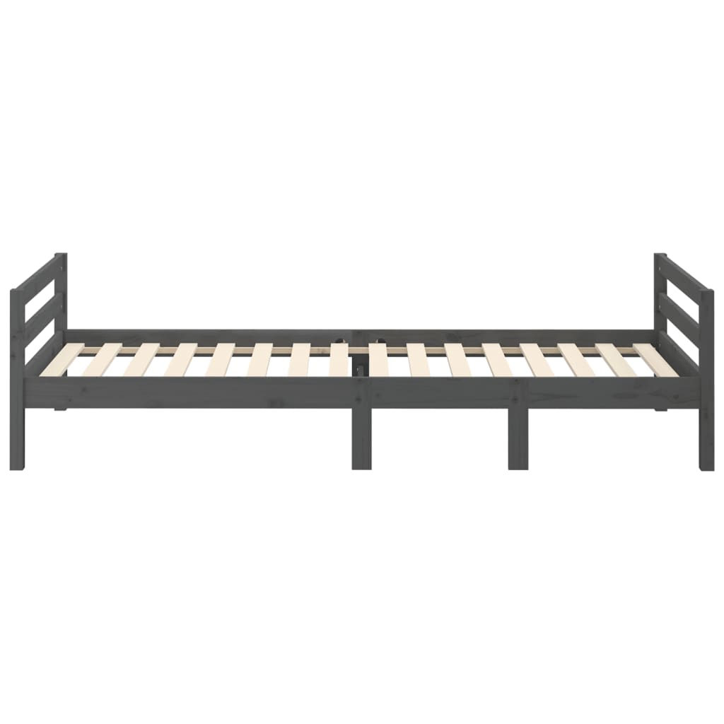 Giroletto Grigio 90x200 Cm In Legno Massello Di Pino - Image 6