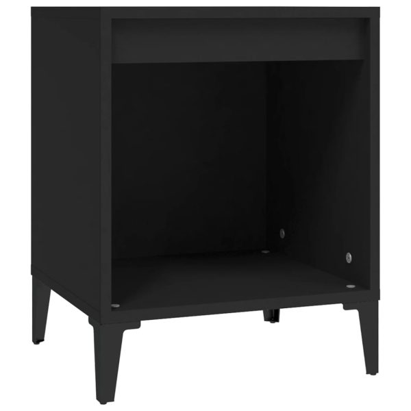 Comodini 2 Pz Nero 40x35x50 cm - Image 5