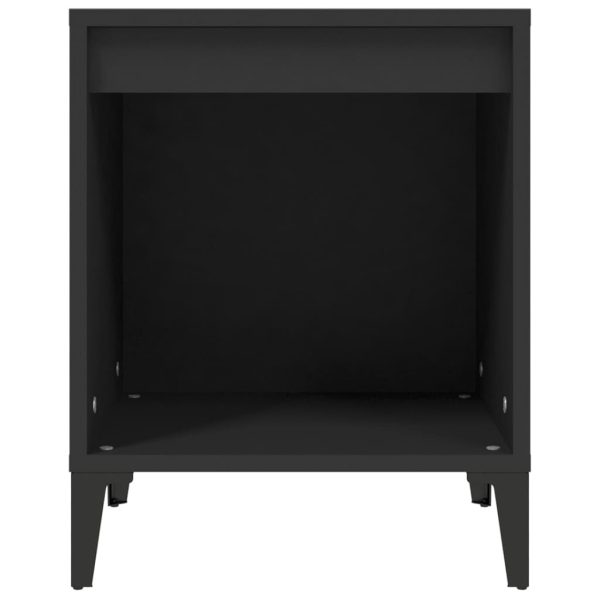 Comodini 2 Pz Nero 40x35x50 cm - Image 6