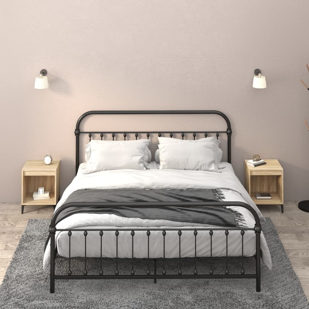 Comodini 2 Pz Rovere Sonoma 40x35x50 cm