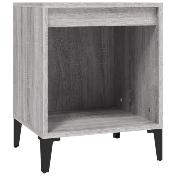 Comodino 2 Pz Grigio Sonoma 40x35x50 cm - Image 5