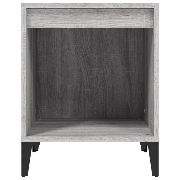 Comodino 2 Pz Grigio Sonoma 40x35x50 cm - Image 6