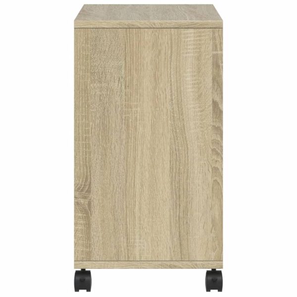 Tavolino Con Ruote Rovere Sonoma 50x30x55 Cm Legno Multistrato - Image 6