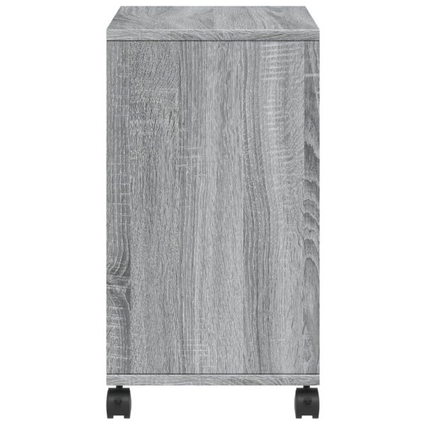 Tavolino Con Ruote Grigio Sonoma 50x30x55 Cm Legno Multistrato - Image 6
