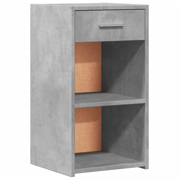 Comodini 2 Pz Grigio Cemento 35x34x65 Cm In Legno Multistrato - Image 4