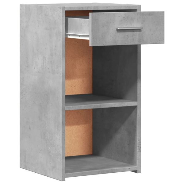 Comodini 2 Pz Grigio Cemento 35x34x65 Cm In Legno Multistrato - Image 5