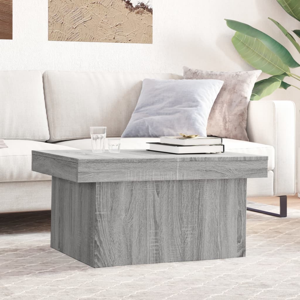 Tavolino Da Salotto Grigio Sonoma 80x55x40 Cm Legno Multistrato