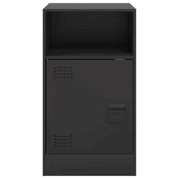 Comodino Nero 34,5x39x62 Cm In Acciaio - Image 6