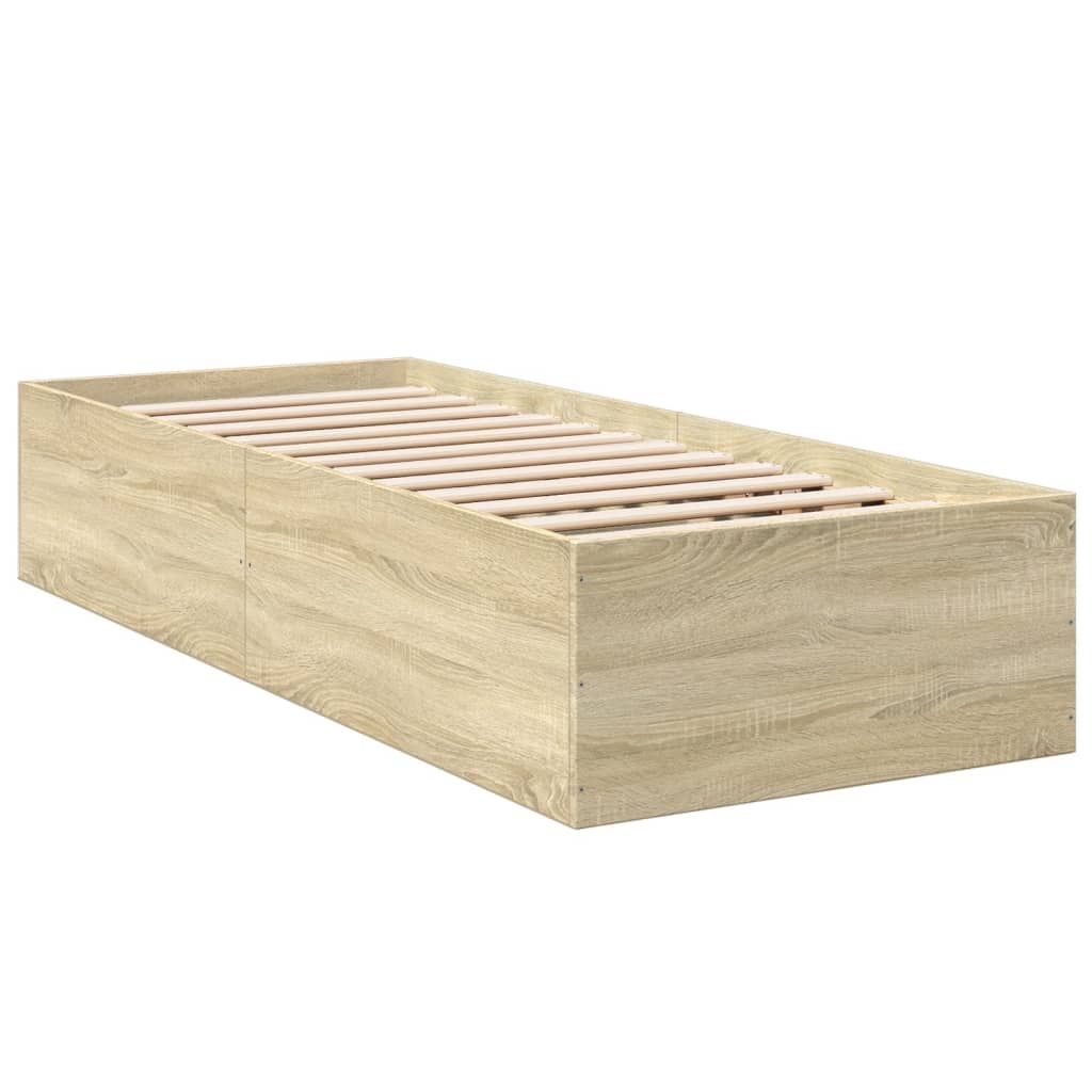 Giroletto Senza Materasso Rovere Sonoma 75x190 Cm In Truciolato - Image 3