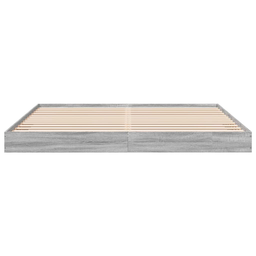 Giroletto Senza Materasso Grigio Sonoma 180x200 Cm Truciolato - Image 4