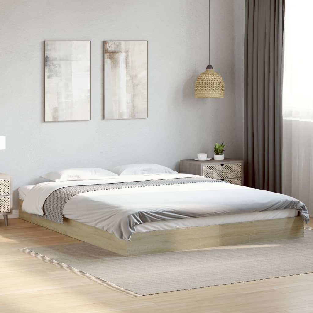 Giroletto Senza Materasso Rovere Sonoma 150x200cm In Truciolato
