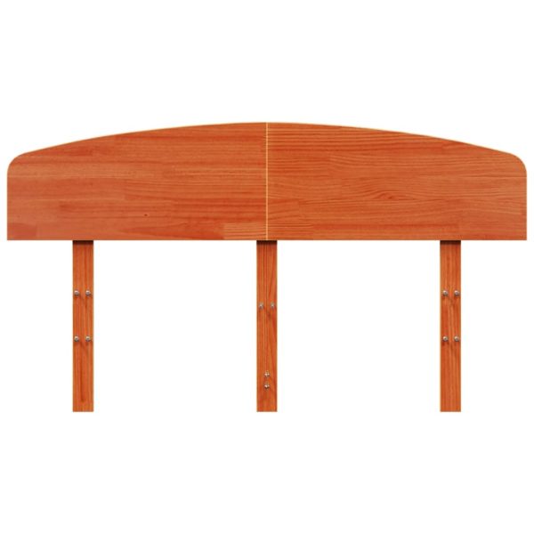 Testiera Marrone Cera 140 Cm In Legno Massello Di Pino - Image 4