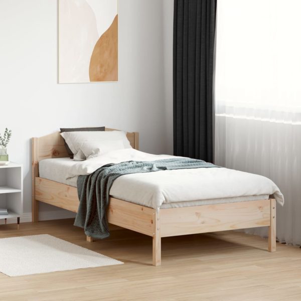 Letto Senza Materasso 75x190 Cm In Legno Massello Pino - Image 3