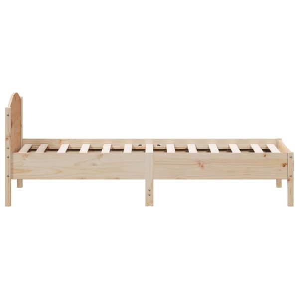 Letto Senza Materasso 75x190 Cm In Legno Massello Pino - Image 5