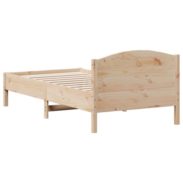 Letto Senza Materasso 75x190 Cm In Legno Massello Pino - Image 6