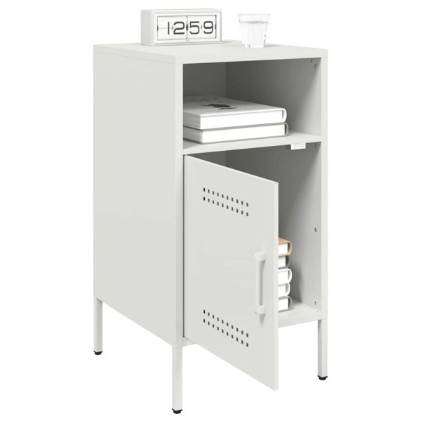 Comodini 2 Pz Bianchi 36x39x68 Cm In Acciaio - Image 4