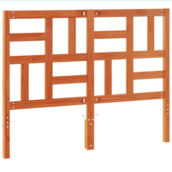 Testiera Marrone Cera 180 Cm In Legno Massello Di Pino - Image 6