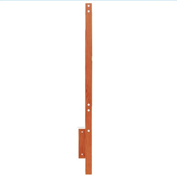 Testiera Marrone Cera 160 Cm In Legno Massello Di Pino - Image 5