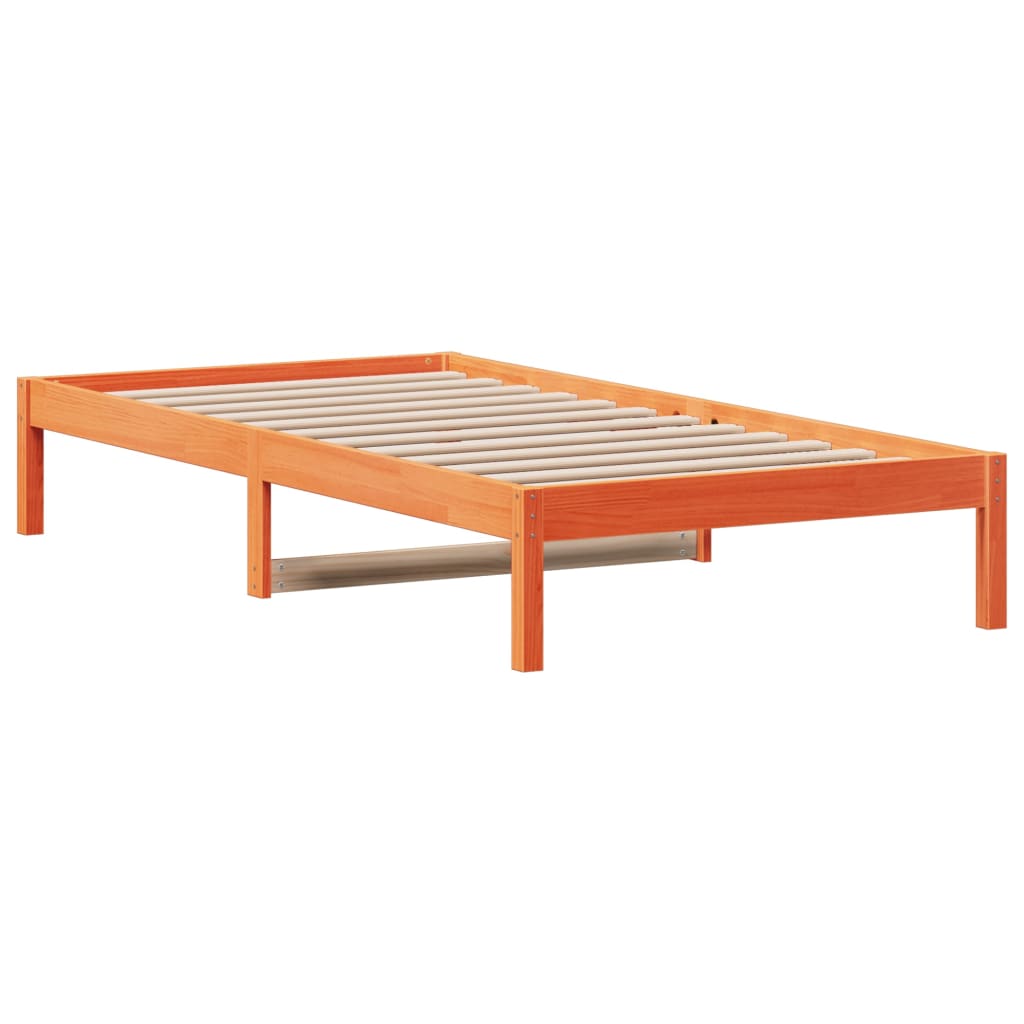 Dormeuse Senza Materasso Marrone Cera 90x190 Cm Legno Di Pino - Image 3
