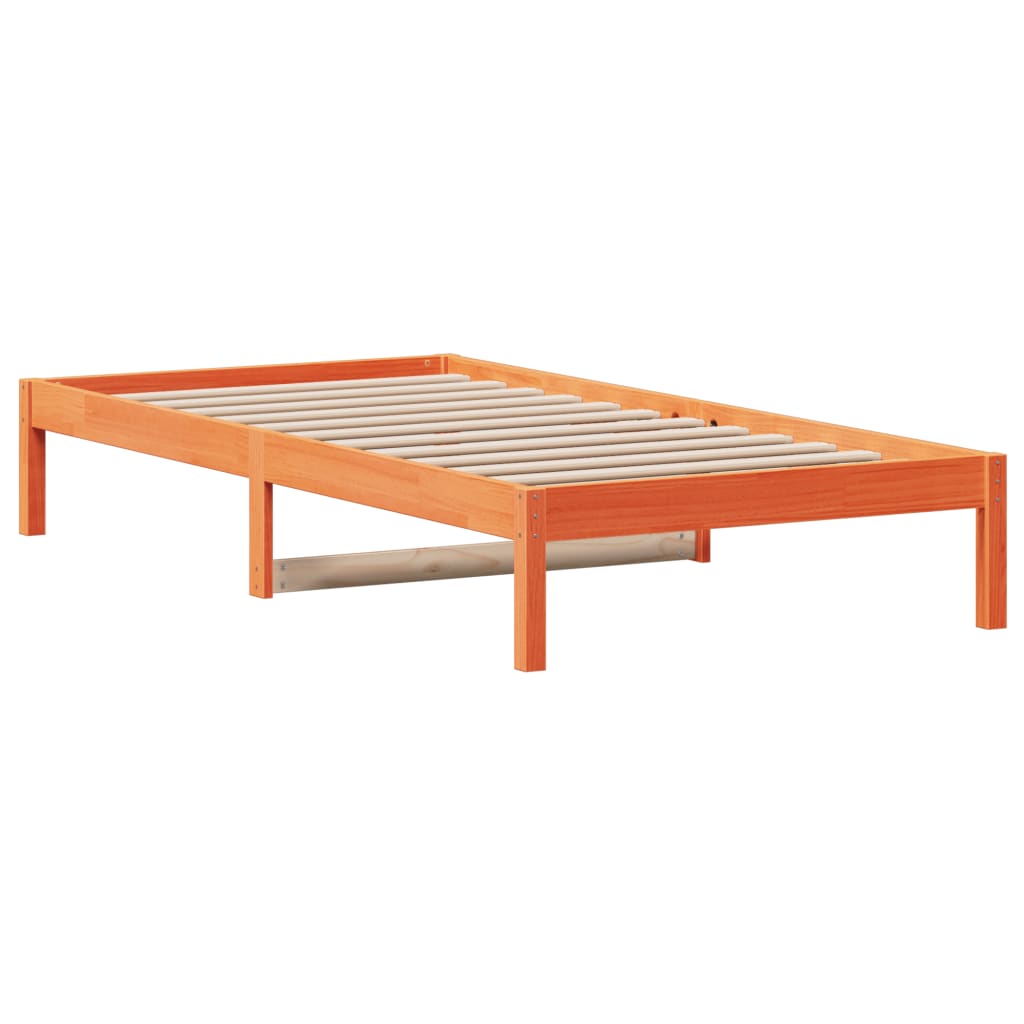 Dormeuse Senza Materasso Marrone Cera 90x190 Cm Legno Di Pino - Image 6