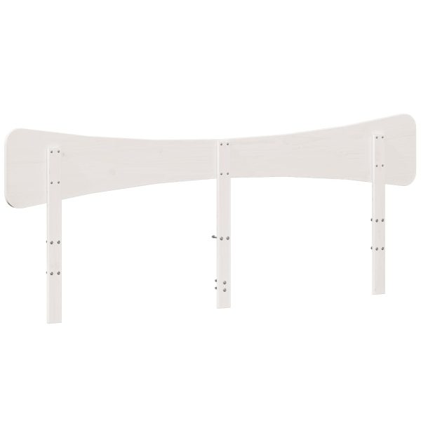 Testiera Bianca 180 Cm In Legno Massello Di Pino - Image 6
