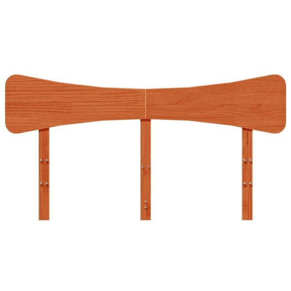 Testiera Marrone Cera 150 Cm In Legno Massello Di Pino - Image 4