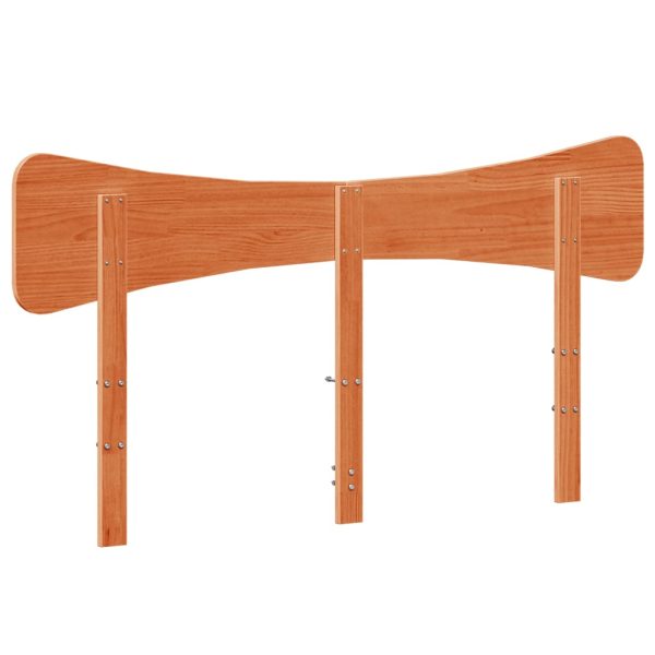 Testiera Marrone Cera 150 Cm In Legno Massello Di Pino - Image 6