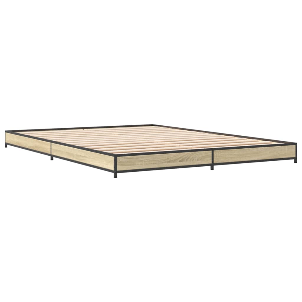 Giroletto Rovere Sonoma 135x190 Cm In Legno Multistrato Metallo - Image 6