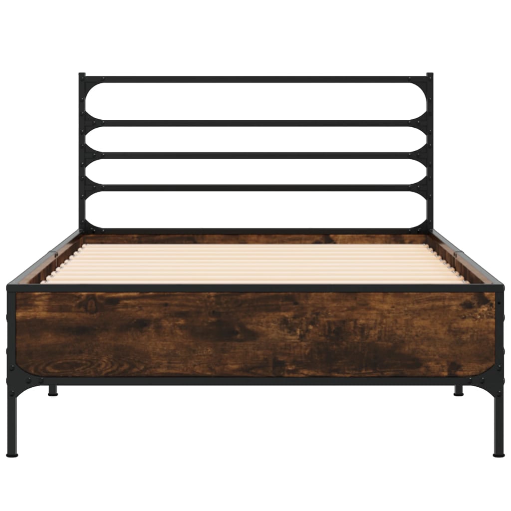 Giroletto Rovere Fumo 90x200 Cm In Legno Multistrato E Metallo - Image 4