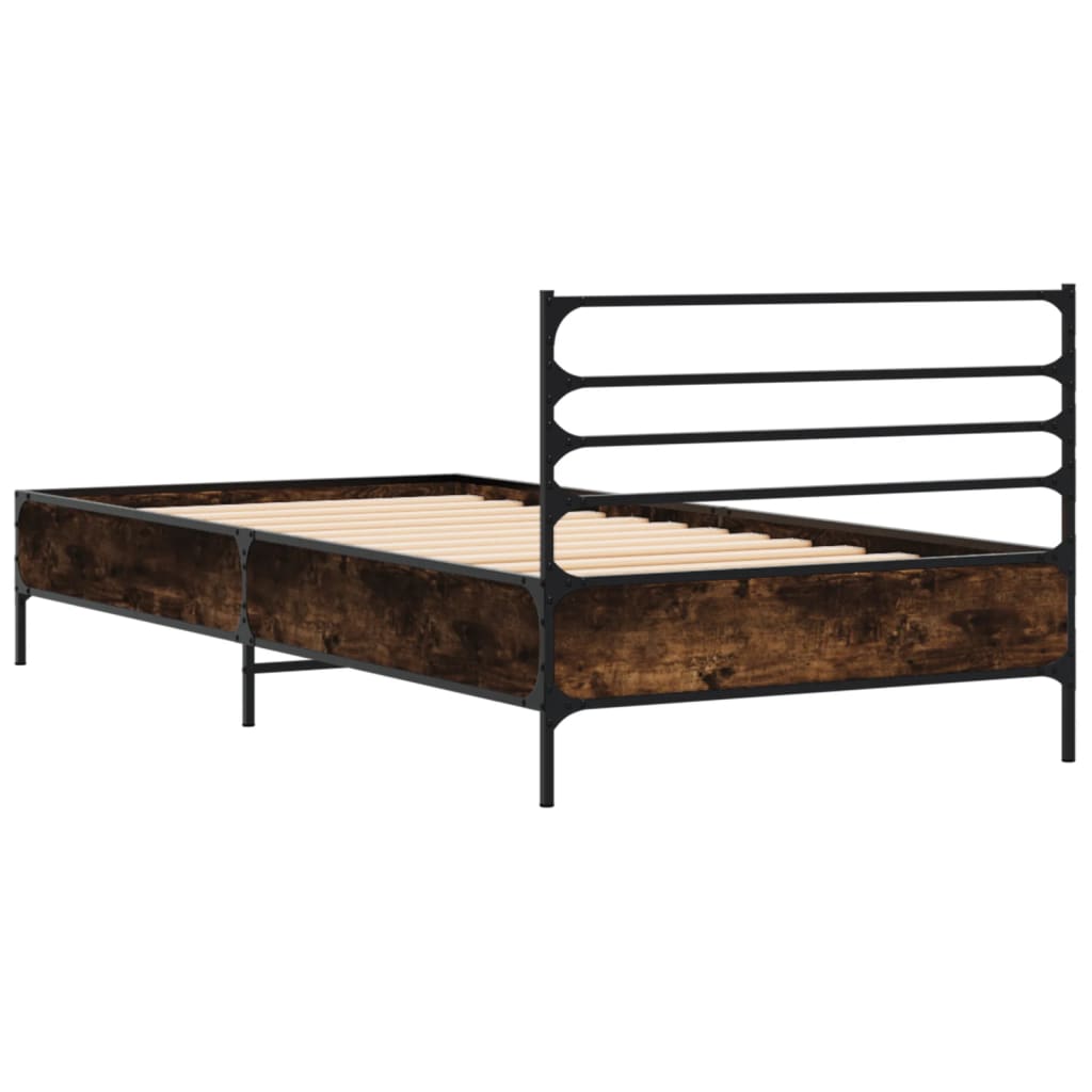 Giroletto Rovere Fumo 90x200 Cm In Legno Multistrato E Metallo - Image 6