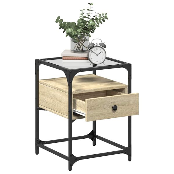 Comodini 2 Pz Rovere Sonoma 40x40x55 Cm In Legno Multistrato - Image 3