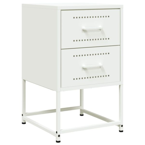 Comodini 2 Pz Bianchi 36x39x60,5 Cm In Acciaio - Image 6