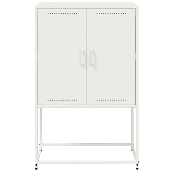 Credenza Bianca 68,5x38,5x107 Cm In Acciaio - Image 6