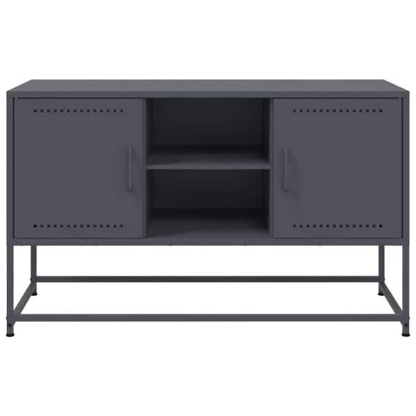 Mobile Tv Antracite 100,5x39x60,5 Cm In Acciaio - Image 6