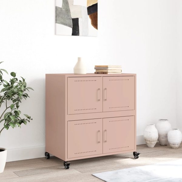 Credenza Rosa 68x39x72 Cm In Acciaio - Image 3