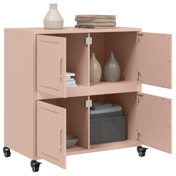 Credenza Rosa 68x39x72 Cm In Acciaio - Image 5